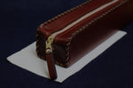 Load image into Gallery viewer, Leather case for Arabic calligraphy qalam pens - burnt sienna
