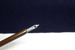 Load image into Gallery viewer, German oblique nib dip qalam pen for Arabic calligraphy with brown wooden handle
