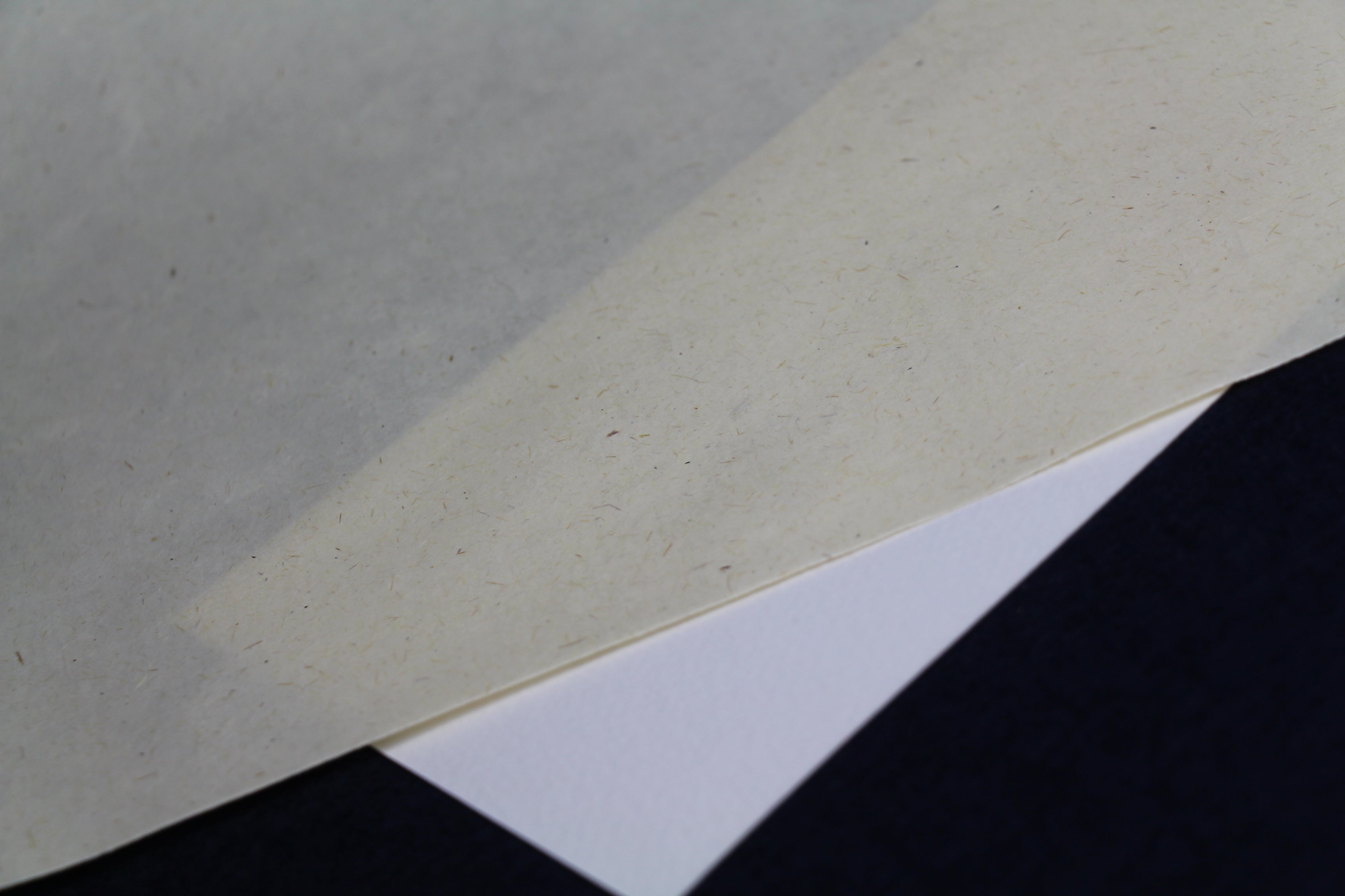 Handmade bamboo ahar paper for Arabic calligraphy: cream