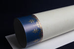 Load image into Gallery viewer, Loose sheets of paper with illuminated borders - pattern no. 15, for Arabic calligraphy, gold, blue
