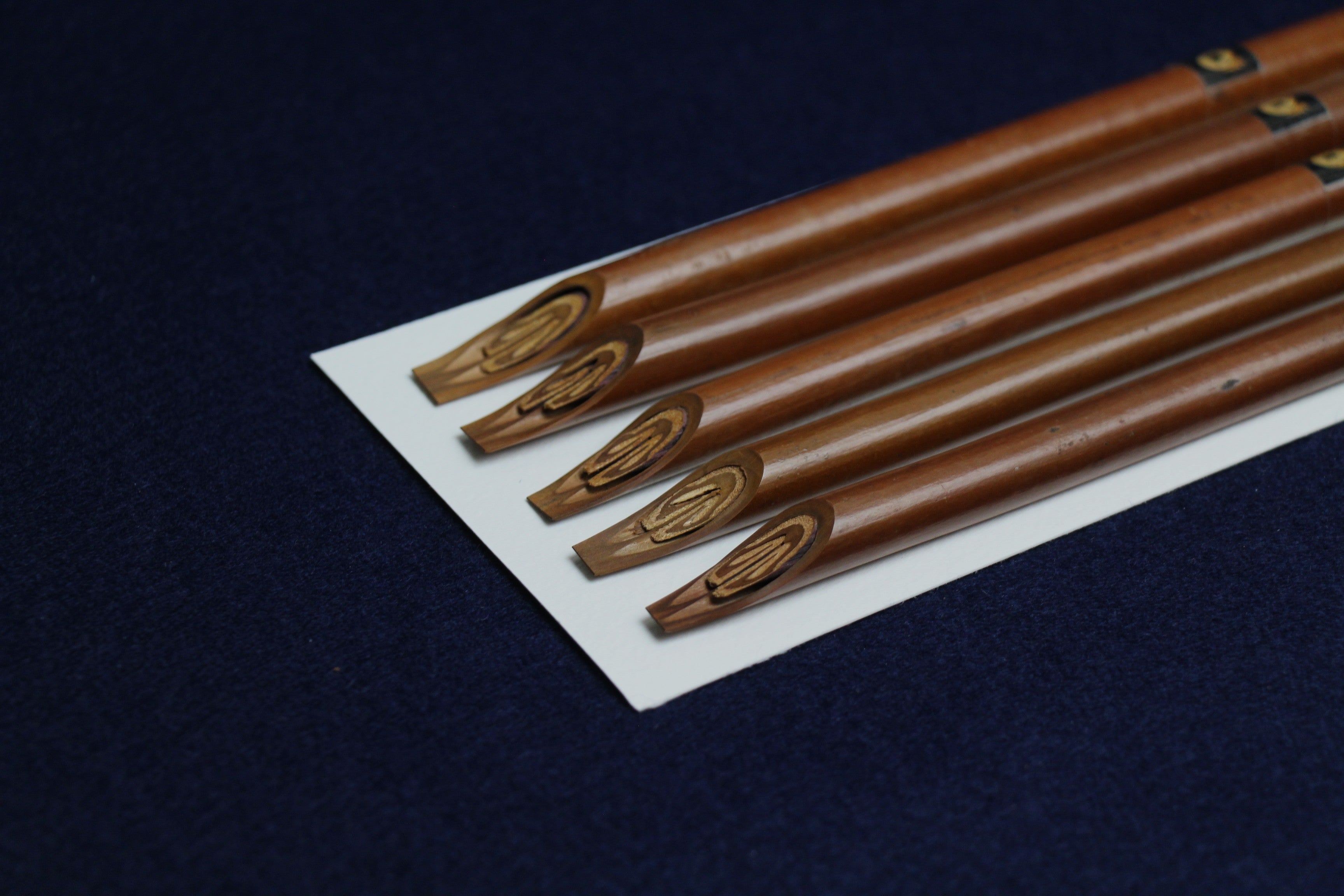 Handam Arabic calligraphy qalam dip pen for kufi mushafi script, set of 5, square nib