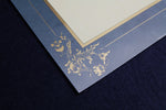 Load image into Gallery viewer, Book of 25 semi-gloss papers with decorated border (e)
