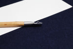 Load image into Gallery viewer, Qalam pen with aluminium nib for Arabic calligraphy:  5 - 10 mm, dip pen with left oblique nib
