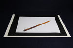 Load image into Gallery viewer, Leather writing mat with backing: 40 x 30 cm - black
