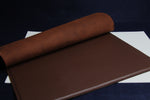 Load image into Gallery viewer, Crazy horse leather writing mat with backing: 40 x 30 cm - coffee
