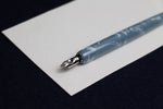 Load image into Gallery viewer, Standard nib holder - grey on dusty blue marble
