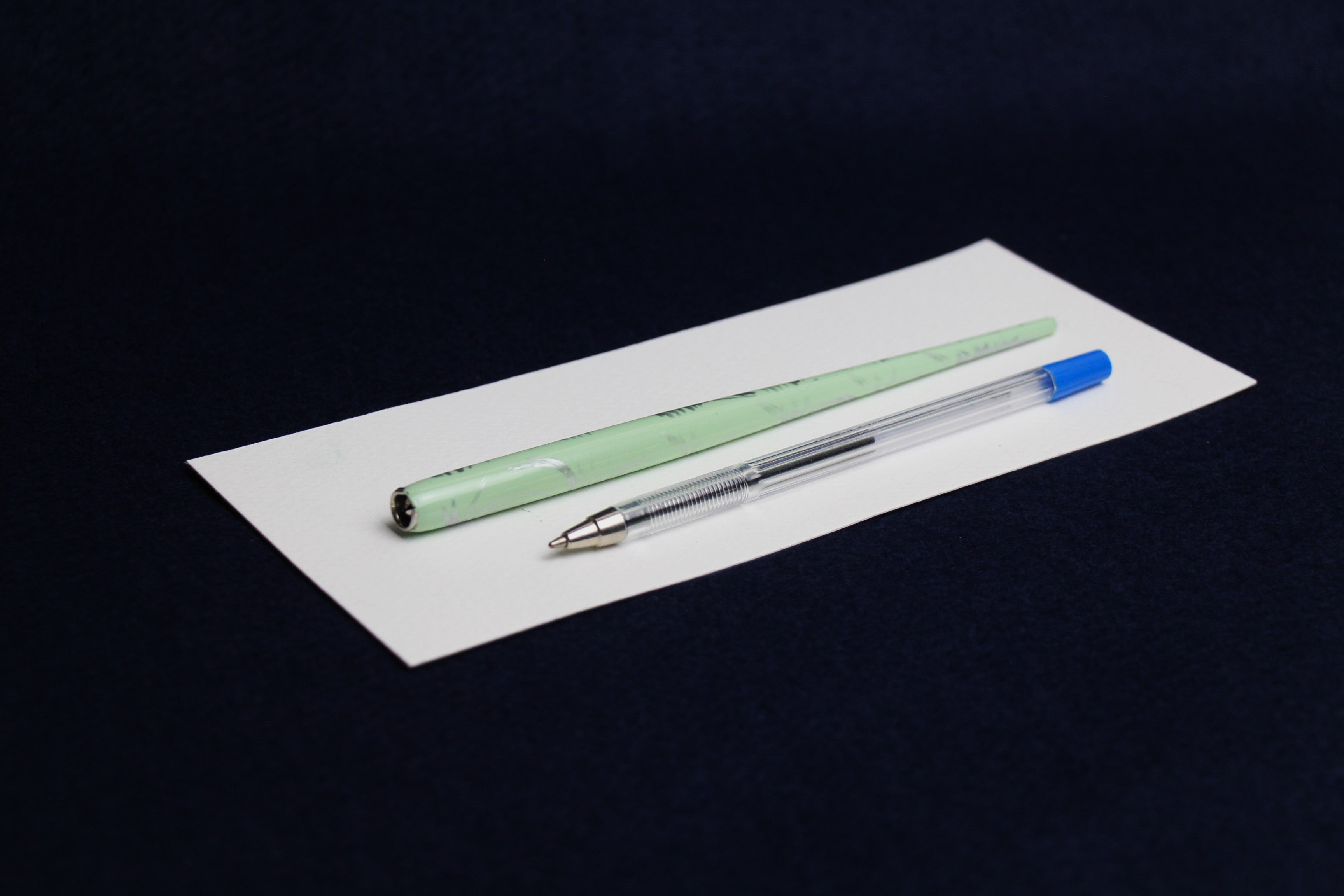 Standard nib holder - grey on mint green marble