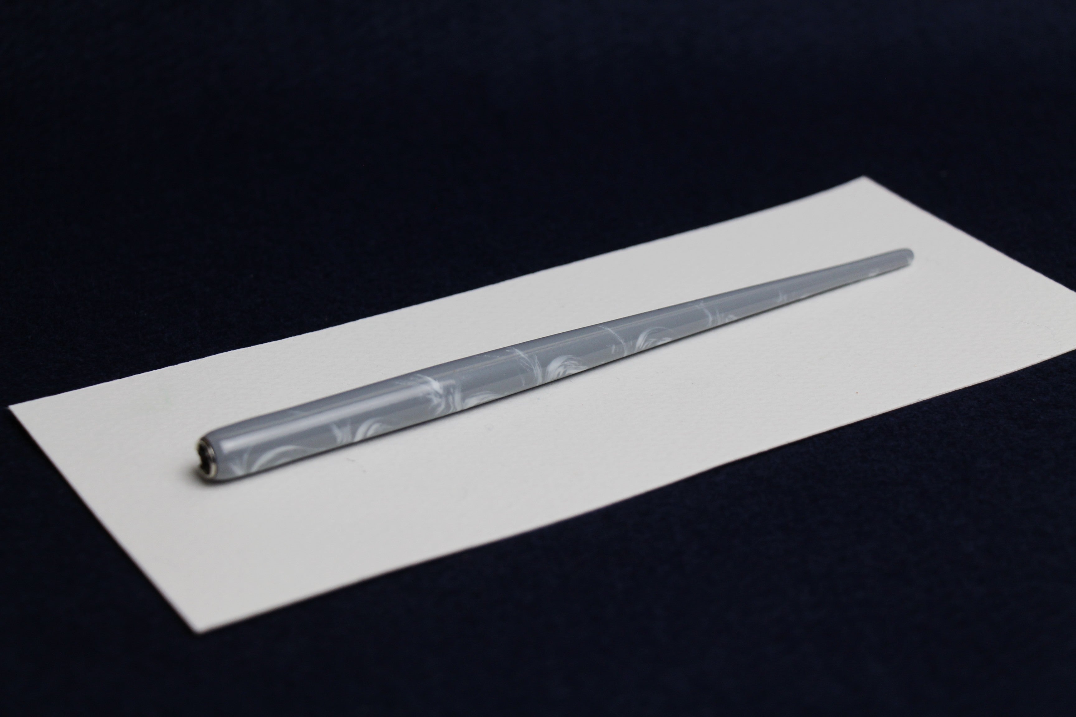 Standard nib holder - grey on grey marble