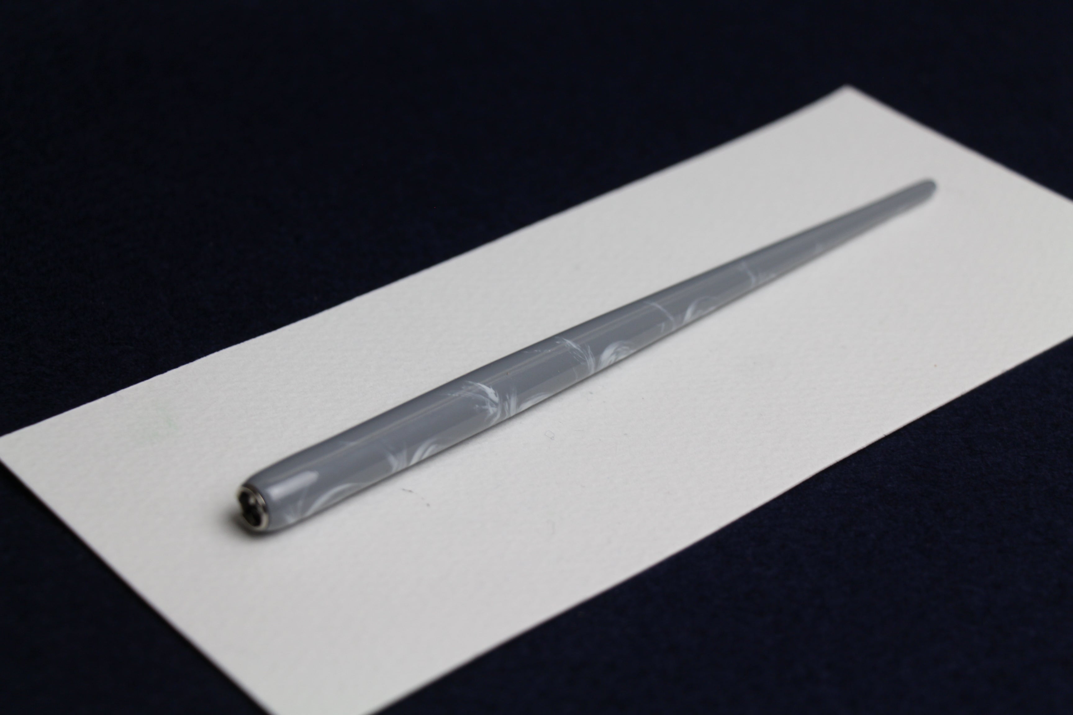 Standard nib holder - grey on grey marble