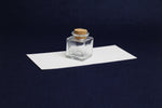 Load image into Gallery viewer, Square glass inkwell with cork stopper
