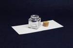 Load image into Gallery viewer, Square glass inkwell with cork stopper
