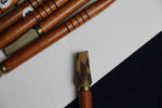 Load image into Gallery viewer, Set of 8 spotted bamboo qalams for Arabic calligraphy: 3 - 10 mm (plain handle)
