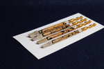 Load image into Gallery viewer, Set of 4  spotted bamboo qalams for Arabic calligraphy: 7 - 10 mm
