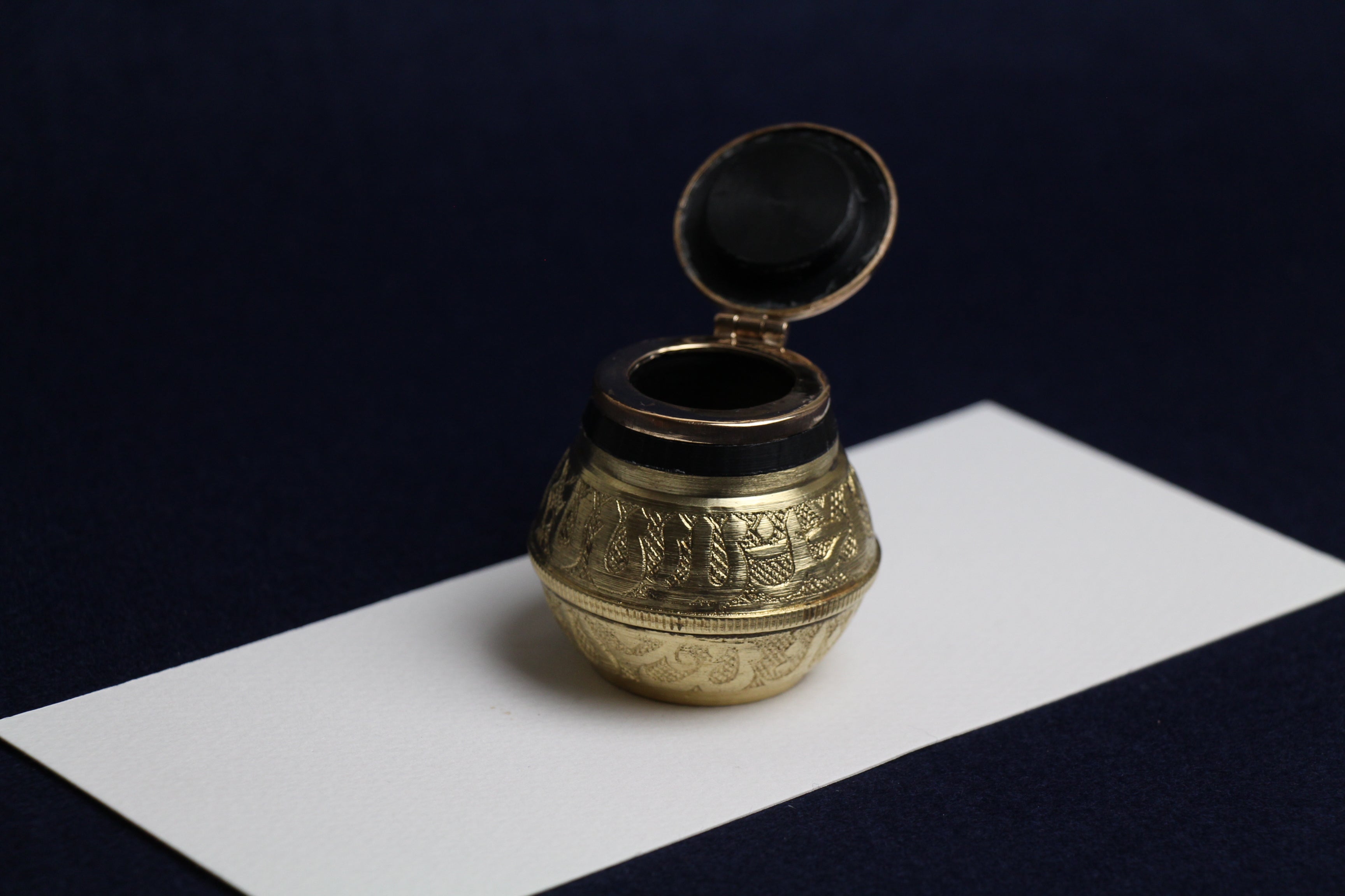 Brass / copper inkwell for Arabic calligraphy