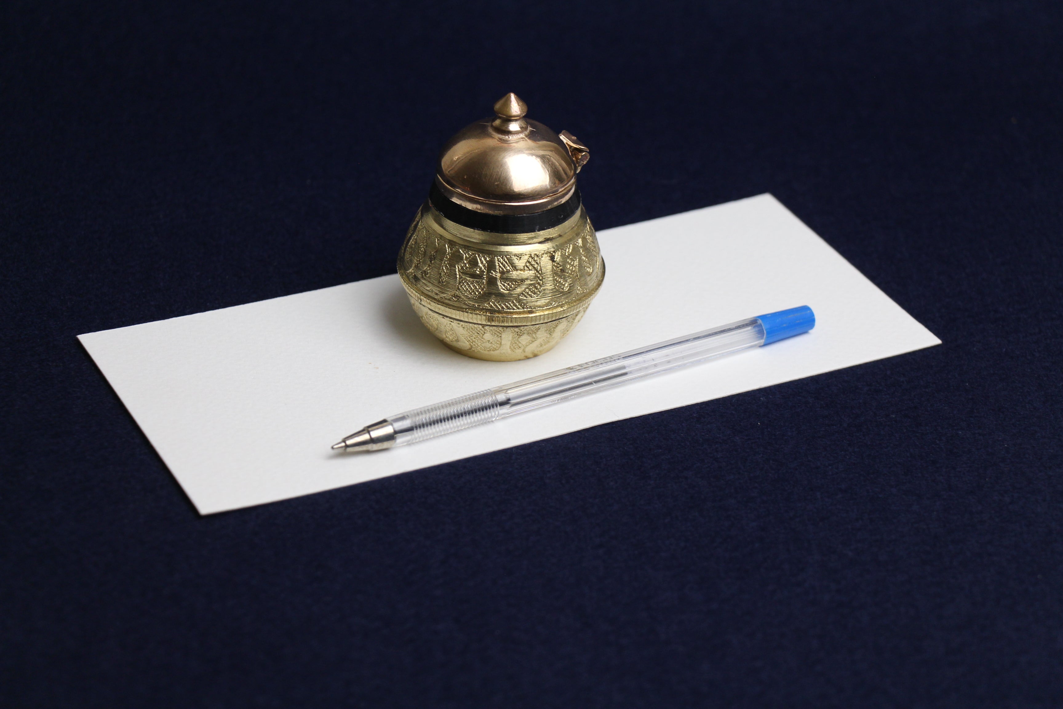 Brass / copper inkwell for Arabic calligraphy