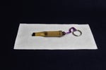 Load image into Gallery viewer, Bamboo keyring in shape of Arabic calligraphy qalam pen
