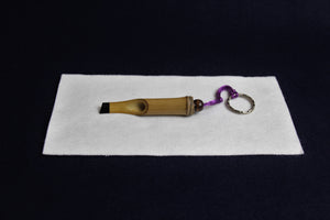 Bamboo keyring in shape of Arabic calligraphy qalam pen