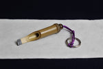 Load image into Gallery viewer, Bamboo keyring in shape of Arabic calligraphy qalam pen
