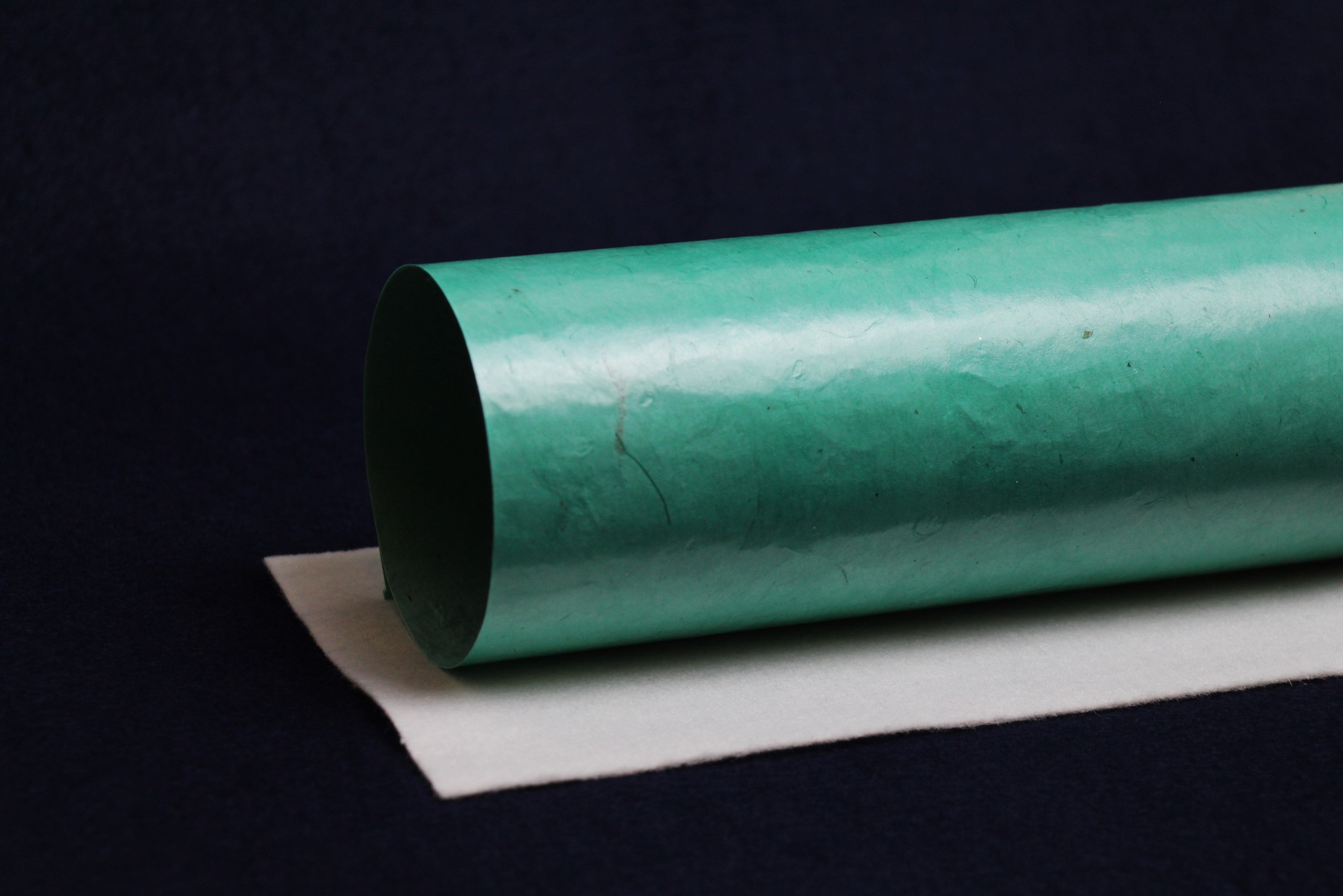 Handmade Nepal ahar paper for Arabic calligraphy: dark emerald