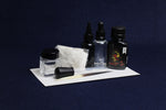 Load image into Gallery viewer, Ink kit: ink, inkwell, likka, rose water, water bottle, porcupine quill, transfer pipette
