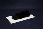 Load image into Gallery viewer, Natural tanned rabbit skin hand pad - black
