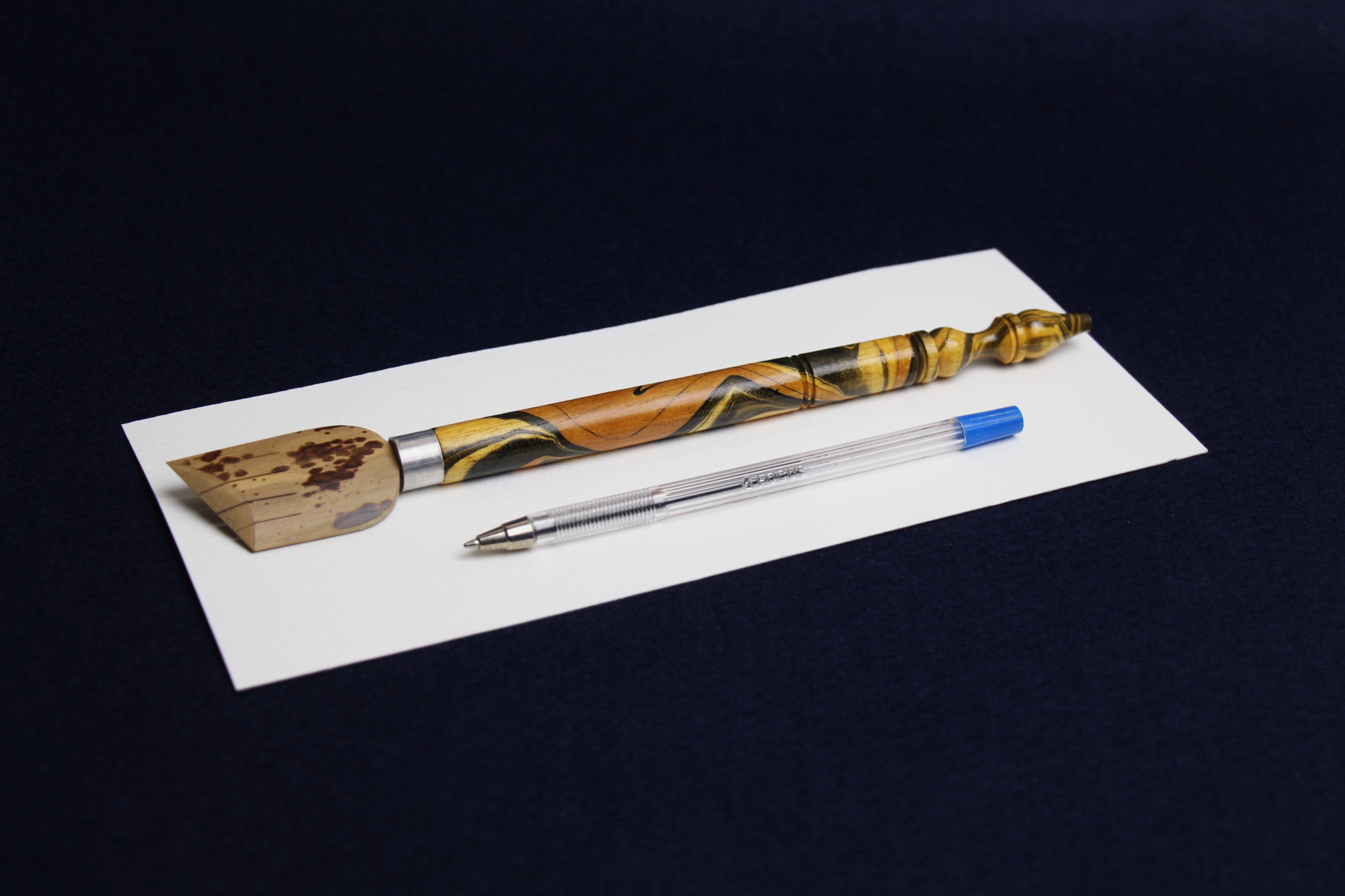 Wide bamboo pen for Arabic calligraphy: 31 - 35 mm, dip pen with left oblique nib