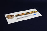 Load image into Gallery viewer, Wide bamboo pen for Arabic calligraphy: 31 - 35 mm, dip pen with left oblique nib

