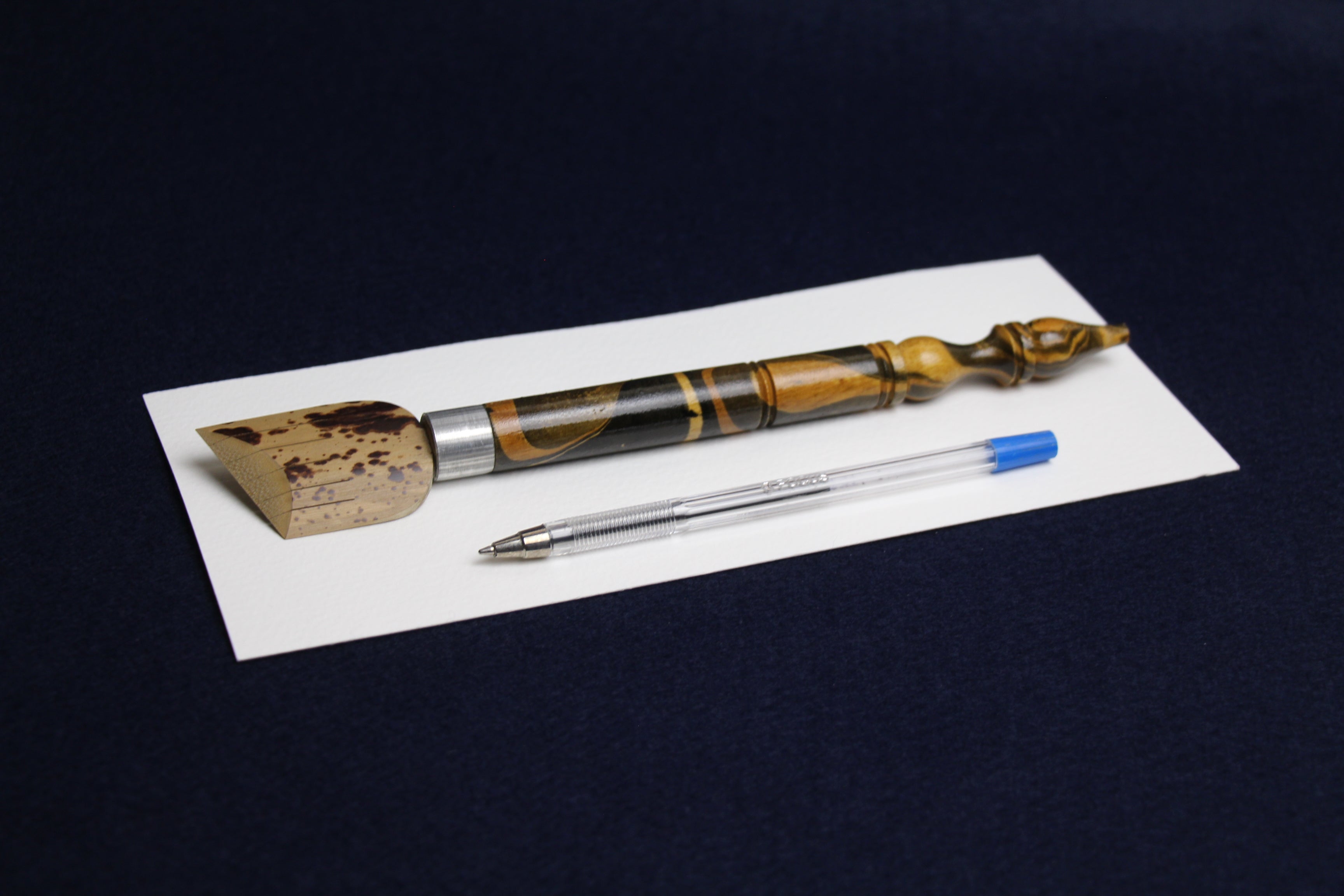 Wide bamboo pen for Arabic calligraphy: 36 - 40 mm, dip pen with left oblique nib