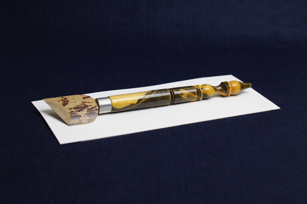 Wide bamboo pen for Arabic calligraphy: 41 - 45 mm, dip pen with left oblique nib