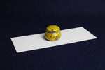 Load image into Gallery viewer, Small ceramic inkwell with twist-and-seal lid: yellow marble
