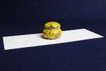 Load image into Gallery viewer, Small ceramic inkwell with twist-and-seal lid: yellow marble
