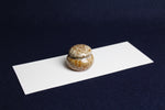 Load image into Gallery viewer, Small ceramic inkwell with twist-and-seal lid: cream marble
