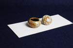 Load image into Gallery viewer, Small ceramic inkwell with twist-and-seal lid: cream marble
