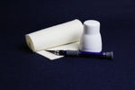 Load image into Gallery viewer, Ahar paper accessories- chalk powder, correction knife, wool felt
