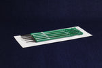 Load image into Gallery viewer, Set of 5 qalams for Arabic calligraphy with ebony nibs: 1 to 5 mm - distressed green handle
