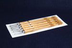 Load image into Gallery viewer, Set of 5 qalam pens with parallel plate aluminium nib for Arabic calligraphy: 2-4-6-8-10 mm
