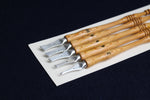 Load image into Gallery viewer, Set of 5 qalam pens with parallel plate aluminium nib for Arabic calligraphy: 2-4-6-8-10 mm
