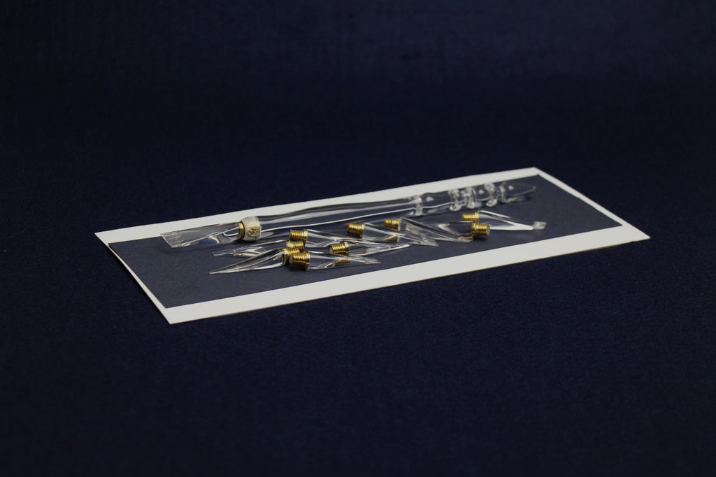 Luxury acrylic qalam pen set for Arabic calligraphy: 1 handle and 10 left oblique nibs