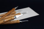 Load image into Gallery viewer, Set of 5 qalam pens with parallel plate aluminium nib for Arabic calligraphy: 2-4-6-8-10 mm
