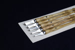 Load image into Gallery viewer, Set of 5 qalam pens with parallel plate aluminium nib for Arabic calligraphy: 2-4-6-8-10 mm
