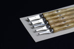 Load image into Gallery viewer, Set of 5 qalam pens with parallel plate aluminium nib for Arabic calligraphy: 2-4-6-8-10 mm
