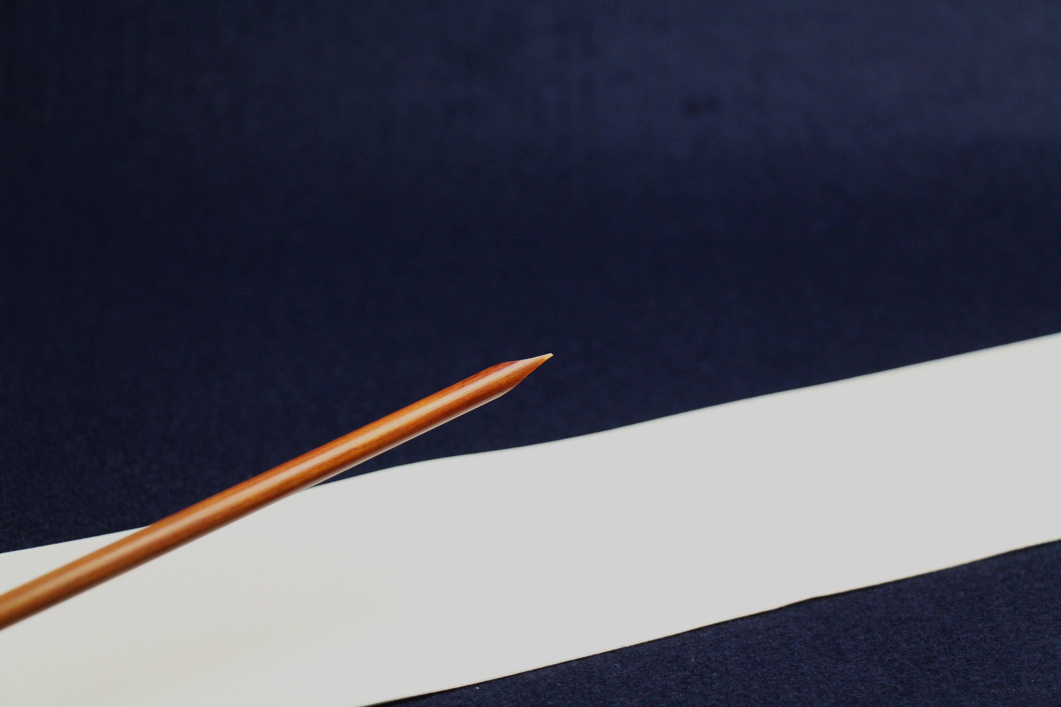 Traditional reed dip qalam pen for Arabic calligraphy - cut for Naskh script, left oblique nib