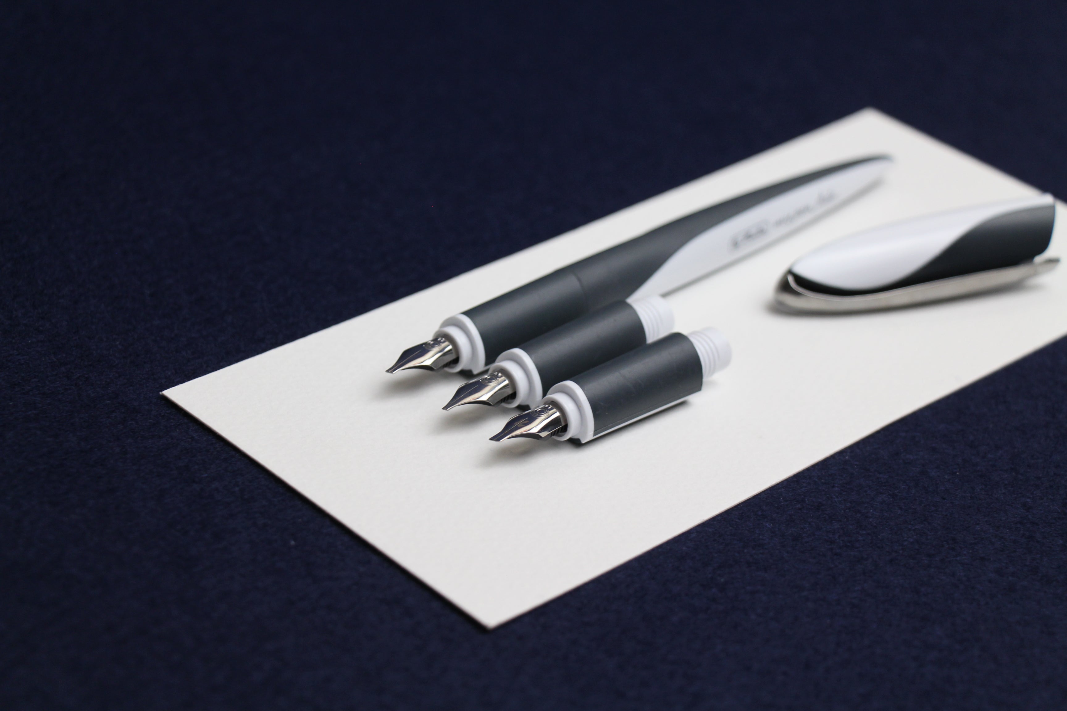 Herlitz fountain pen set with 3 replaceable left oblique nibs for Arabic calligraphy