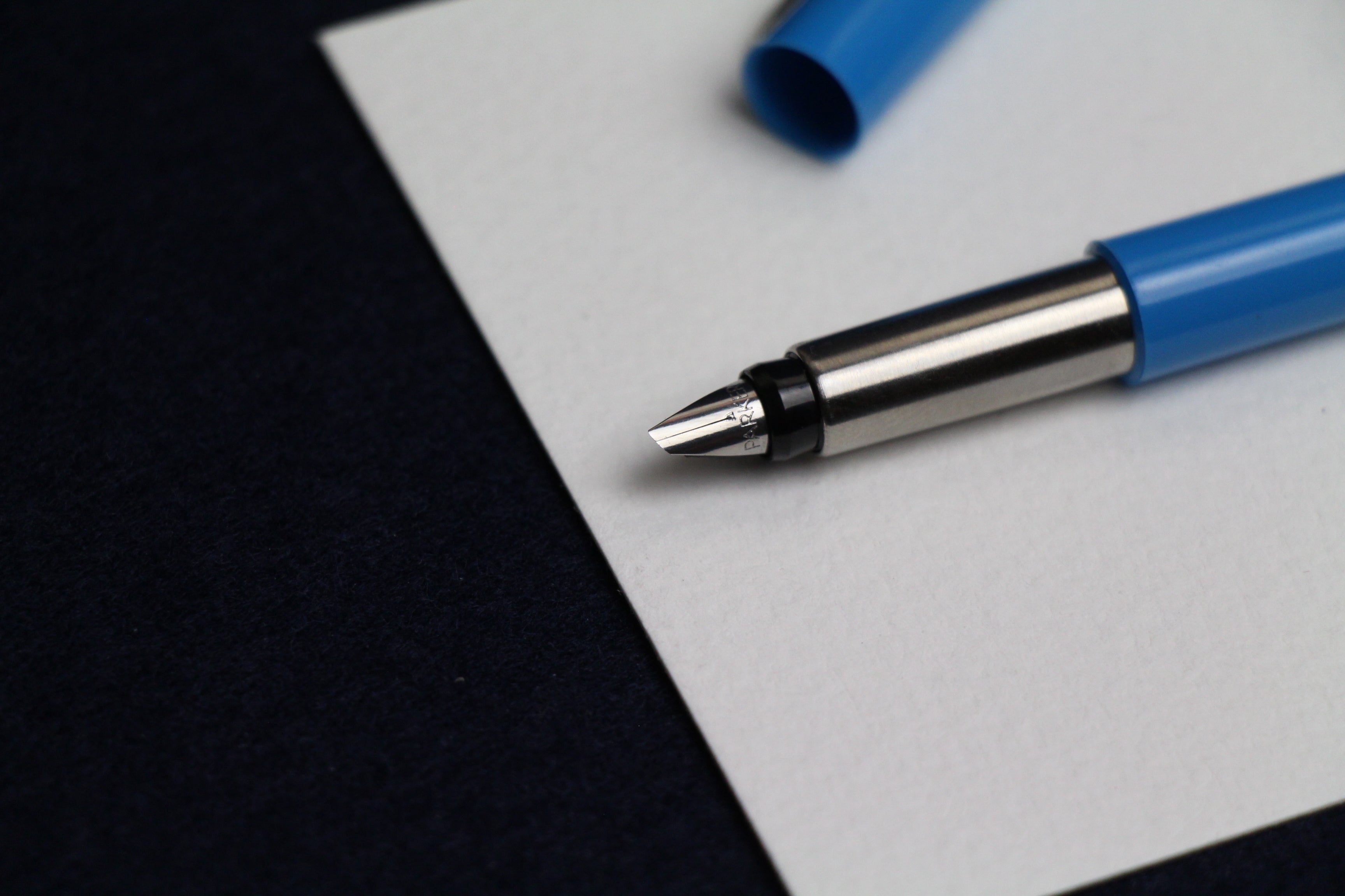 Parker Vector fountain pen with left oblique nib for Arabic calligraphy- light blue