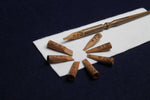 Load image into Gallery viewer, Juniper wood set of 8 screw-on nibs and one wooden handle
