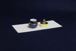Load image into Gallery viewer, Mini acrylic blue and gold pot for ink
