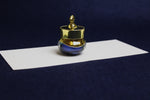 Load image into Gallery viewer, Mini acrylic blue and gold pot for ink
