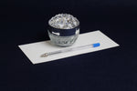 Load image into Gallery viewer, 50 ml  glass ink pot with plastic, crystal like lid
