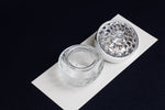 Load image into Gallery viewer, 50 ml  glass ink pot with plastic, crystal like lid
