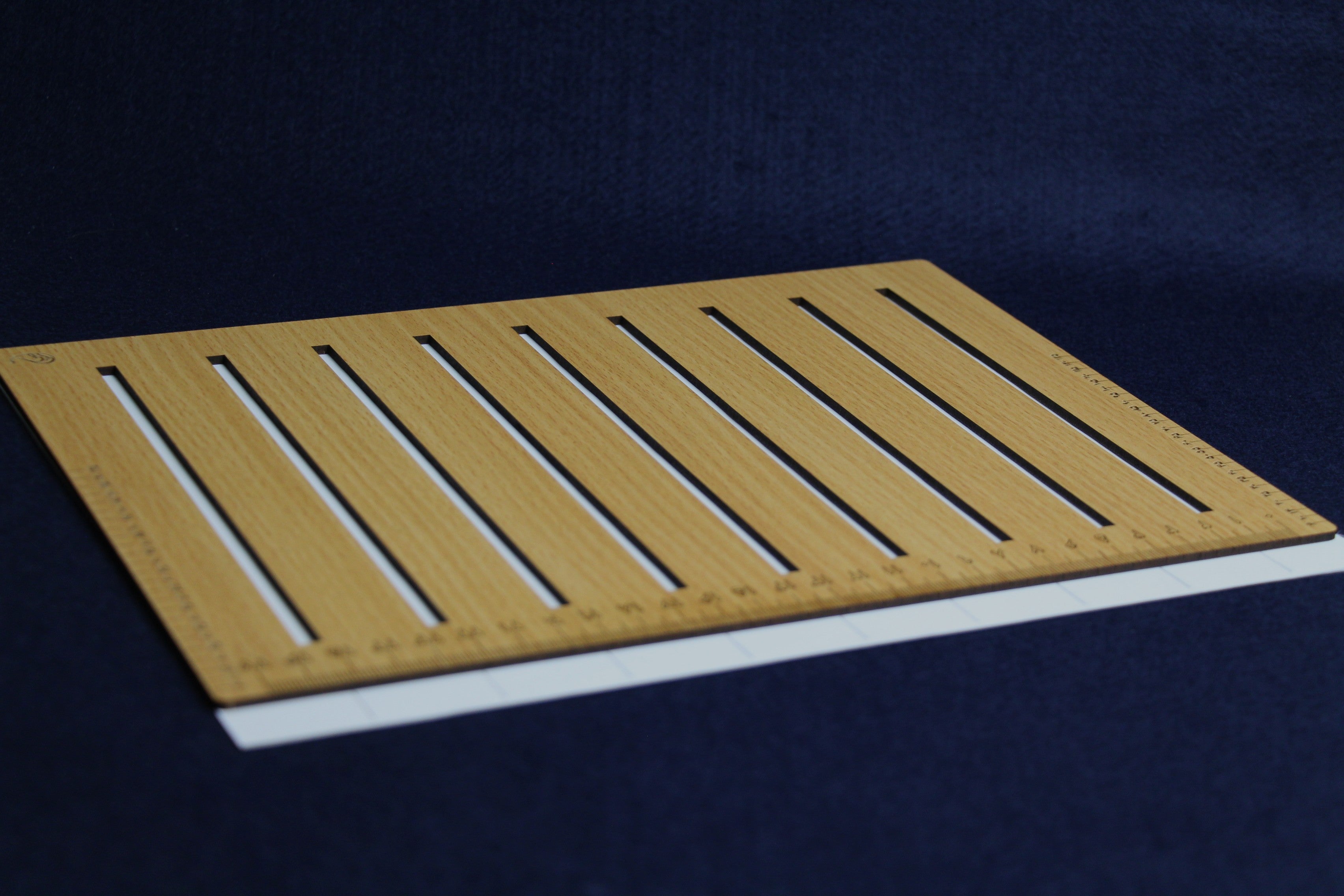 Wooden straight line stencil - 30 mm line gap